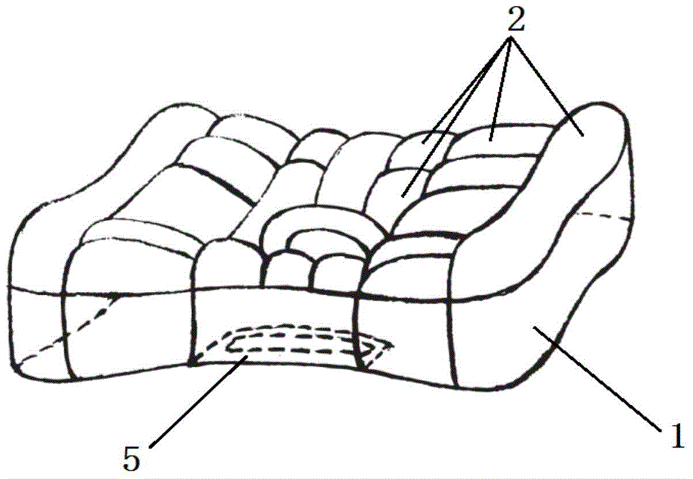 A health-care pillow that can freely adjust its shape