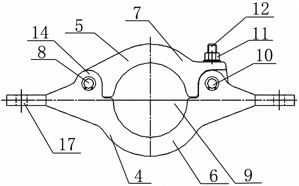 Adaptive closed fixture for live working insulator of power transmission line
