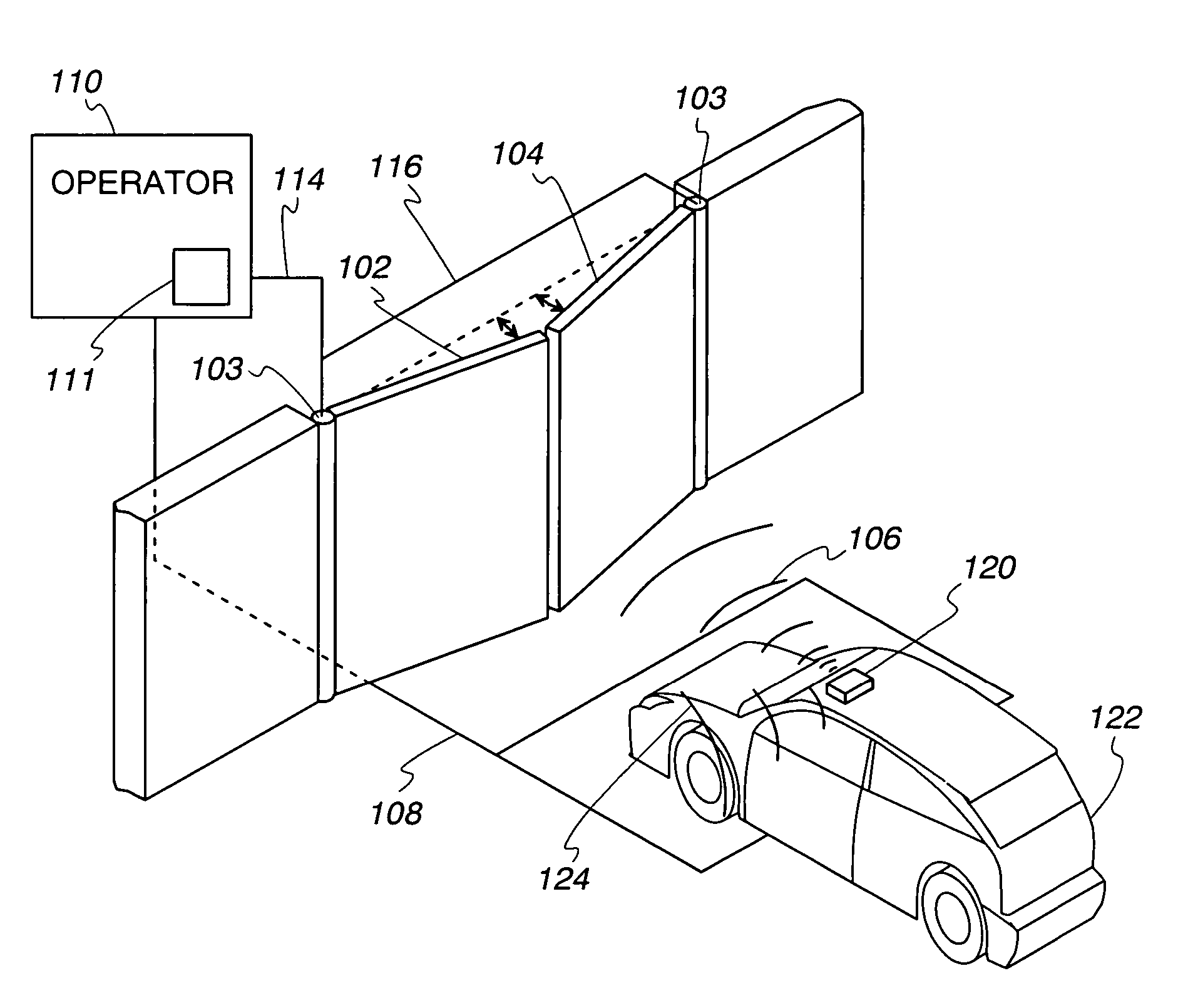 System and method for operating a moveable barrier using a loop detector