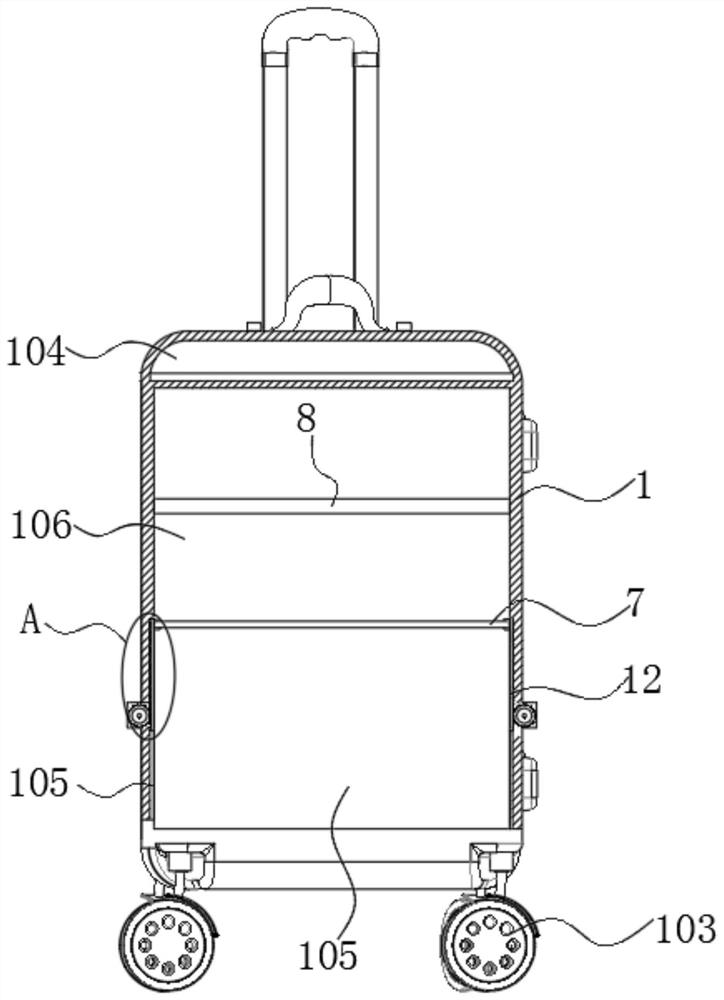 Luggage case for study travel