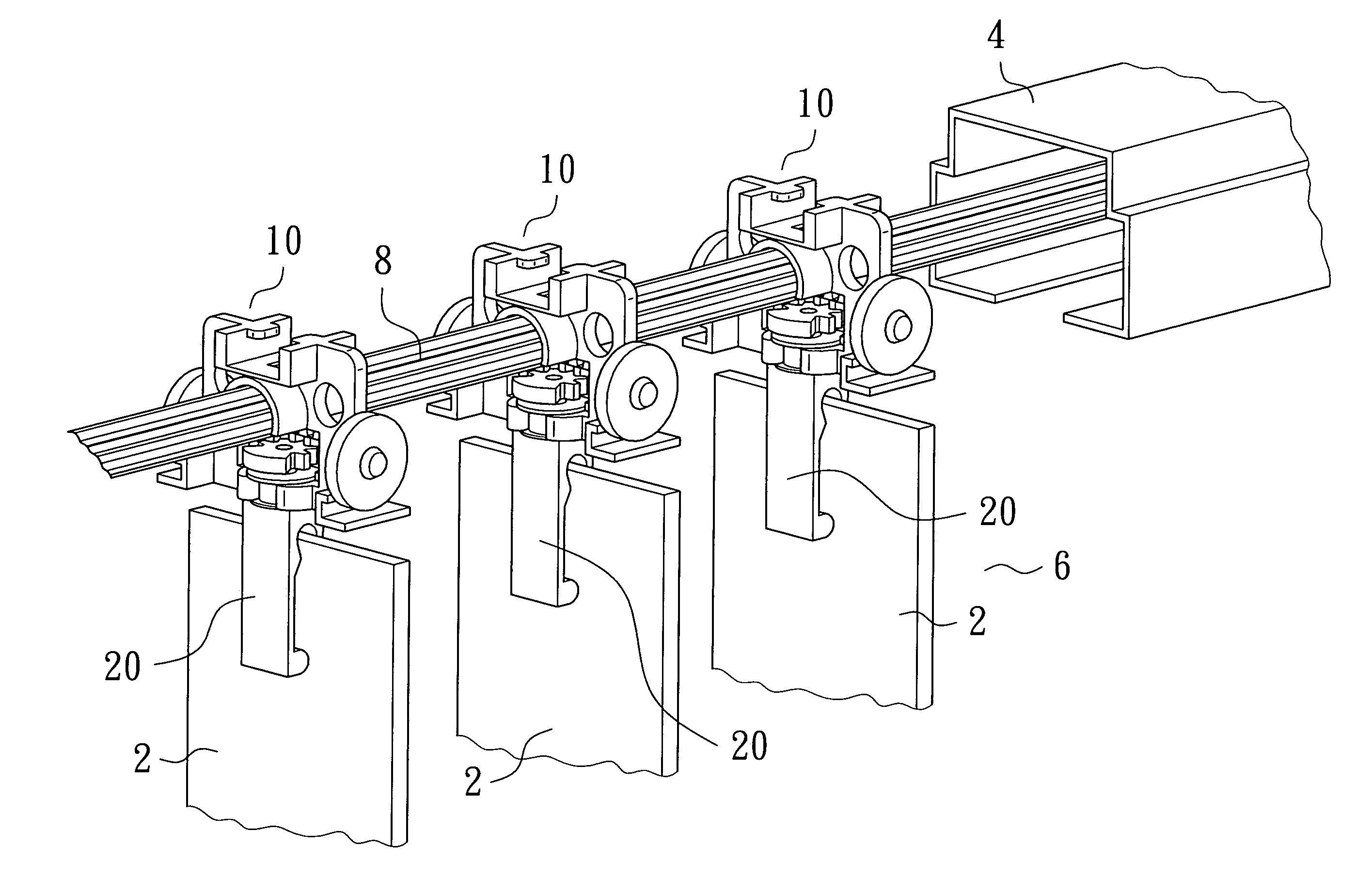 Carrier assembly for vertical blind