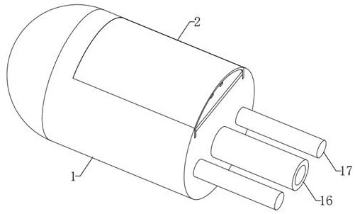 Packaging structure and measuring conduit