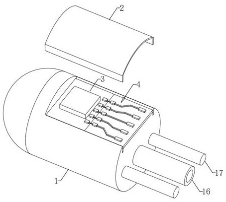 Packaging structure and measuring conduit