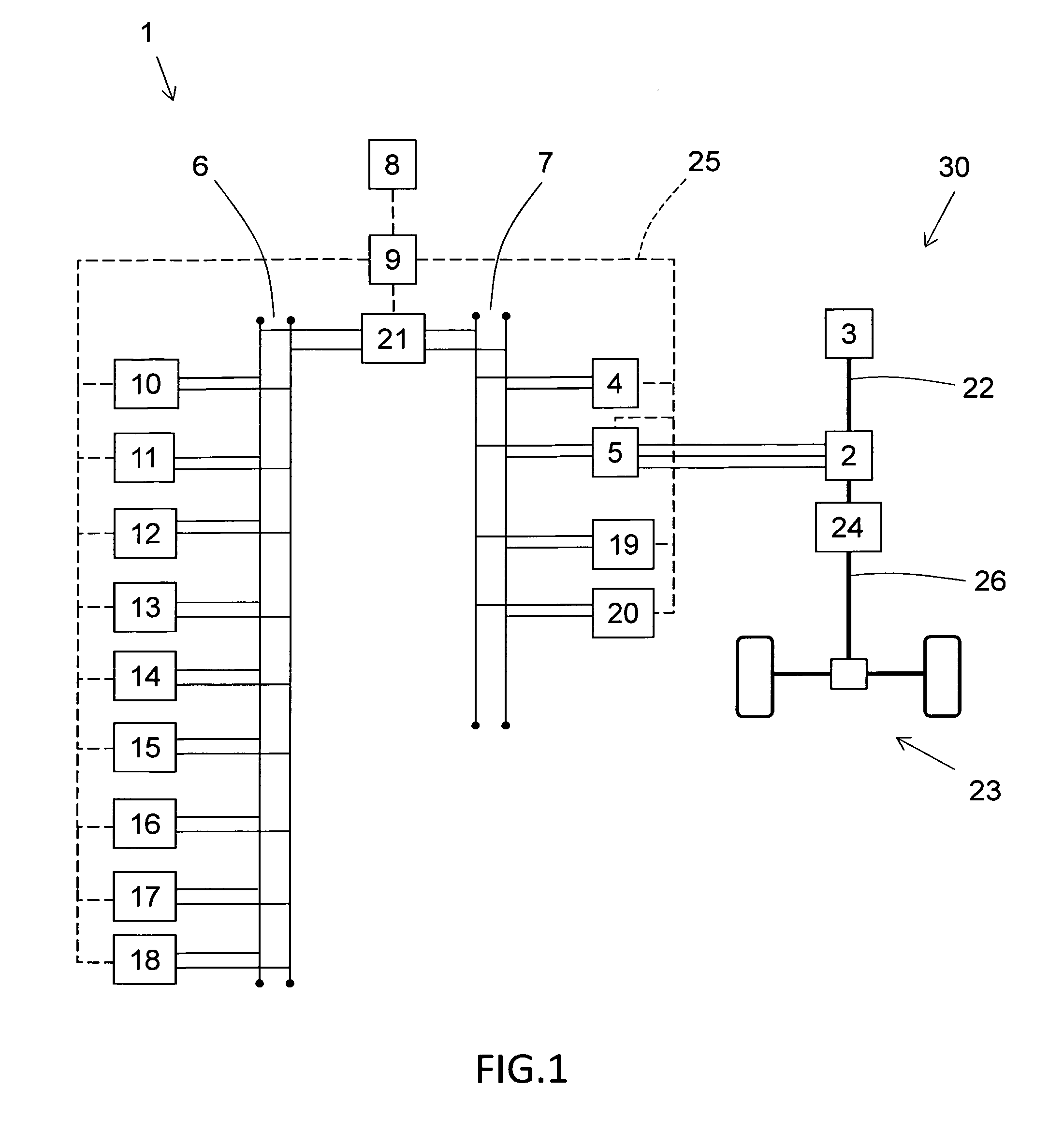 Energy management system and fuel saving method for a hybrid electric vehicle