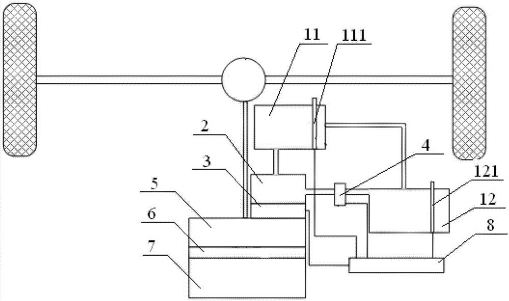 Vehicle and braking energy recovery and regeneration device thereof