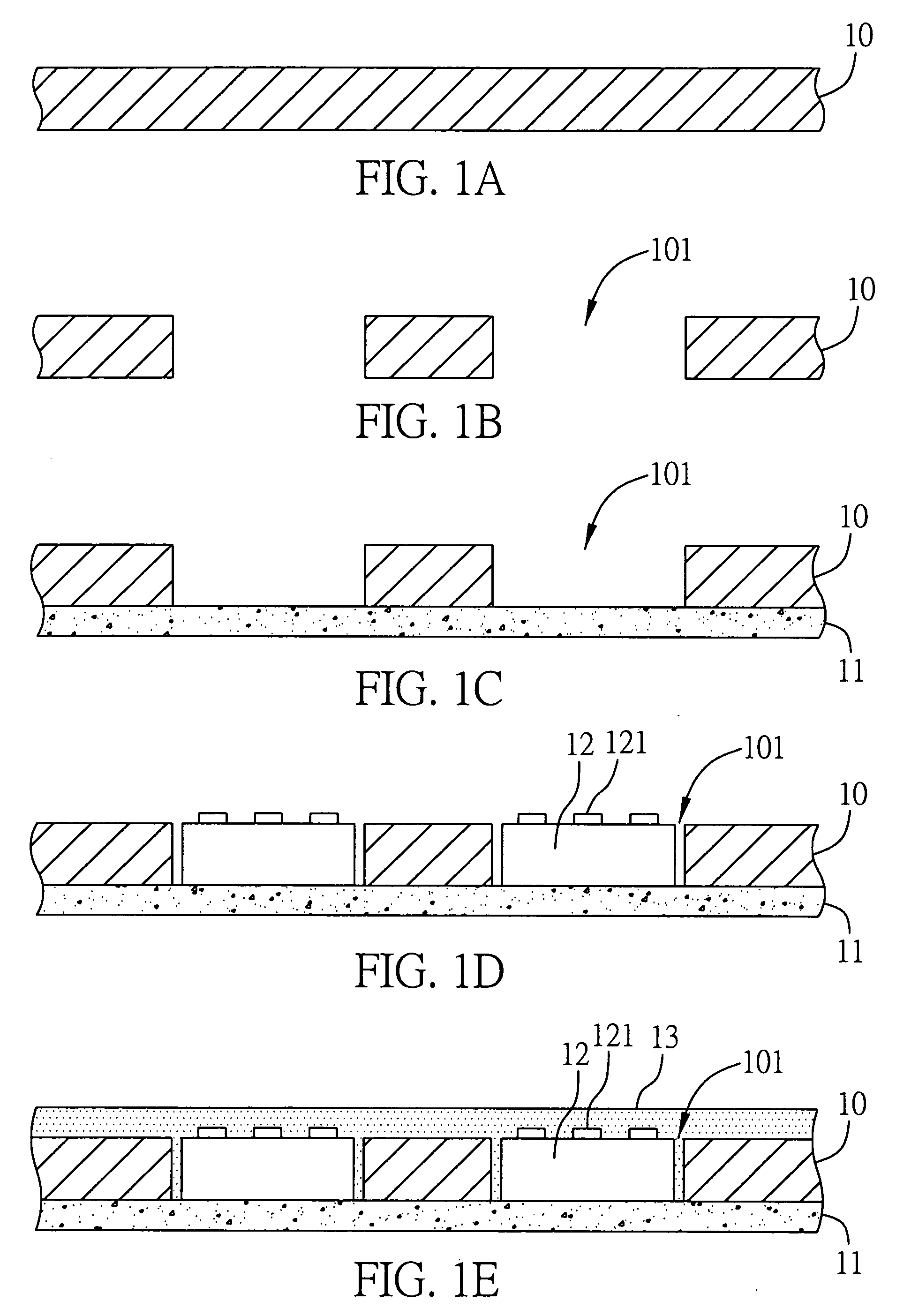 Method for fabricating carrier structure integrated with semiconductor element