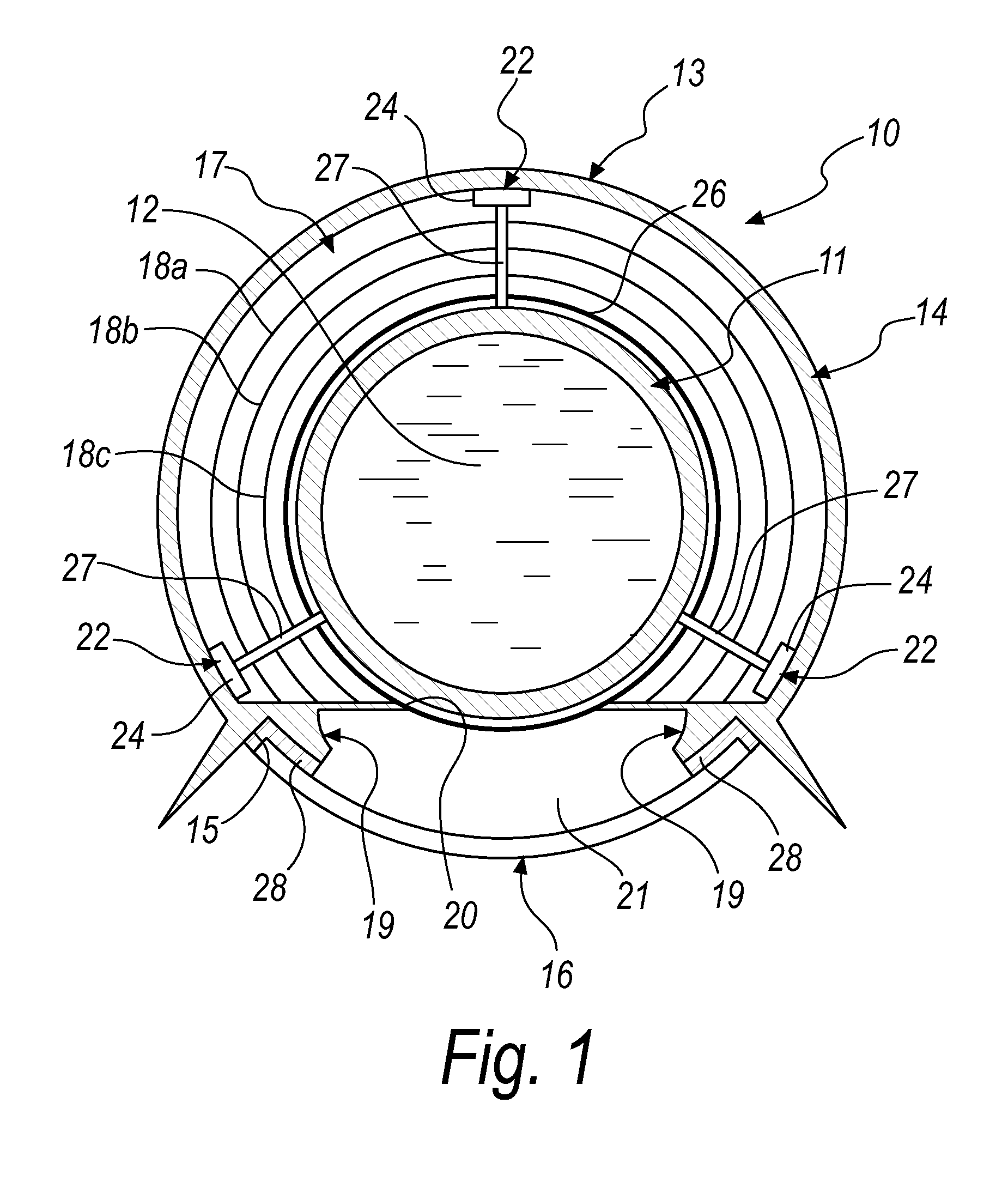 Solar receiver, particularly of the type for parabolic linear solar concentrators and the like