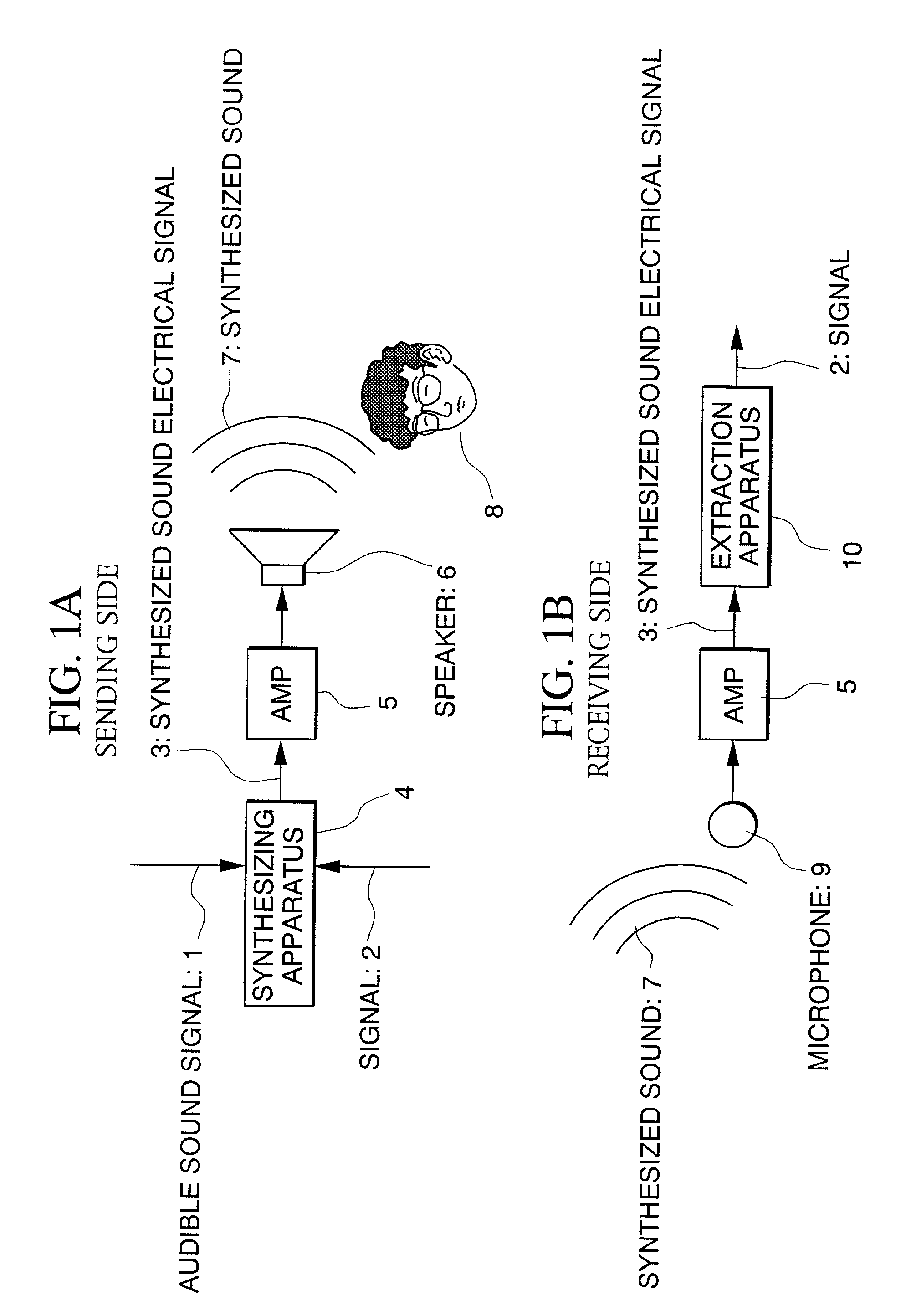 Acoustic signal transmission with insertion signal for machine control