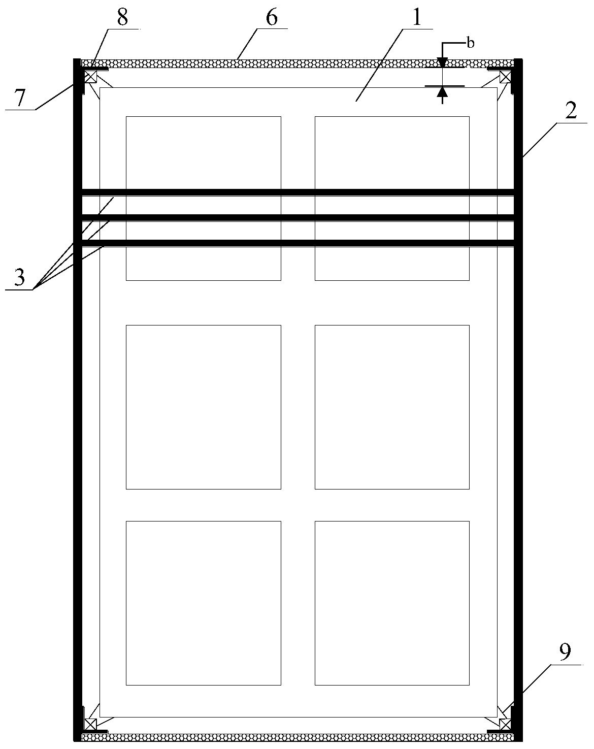 Climbing single-axis multi-track independent parallel construction 3D printing system and method