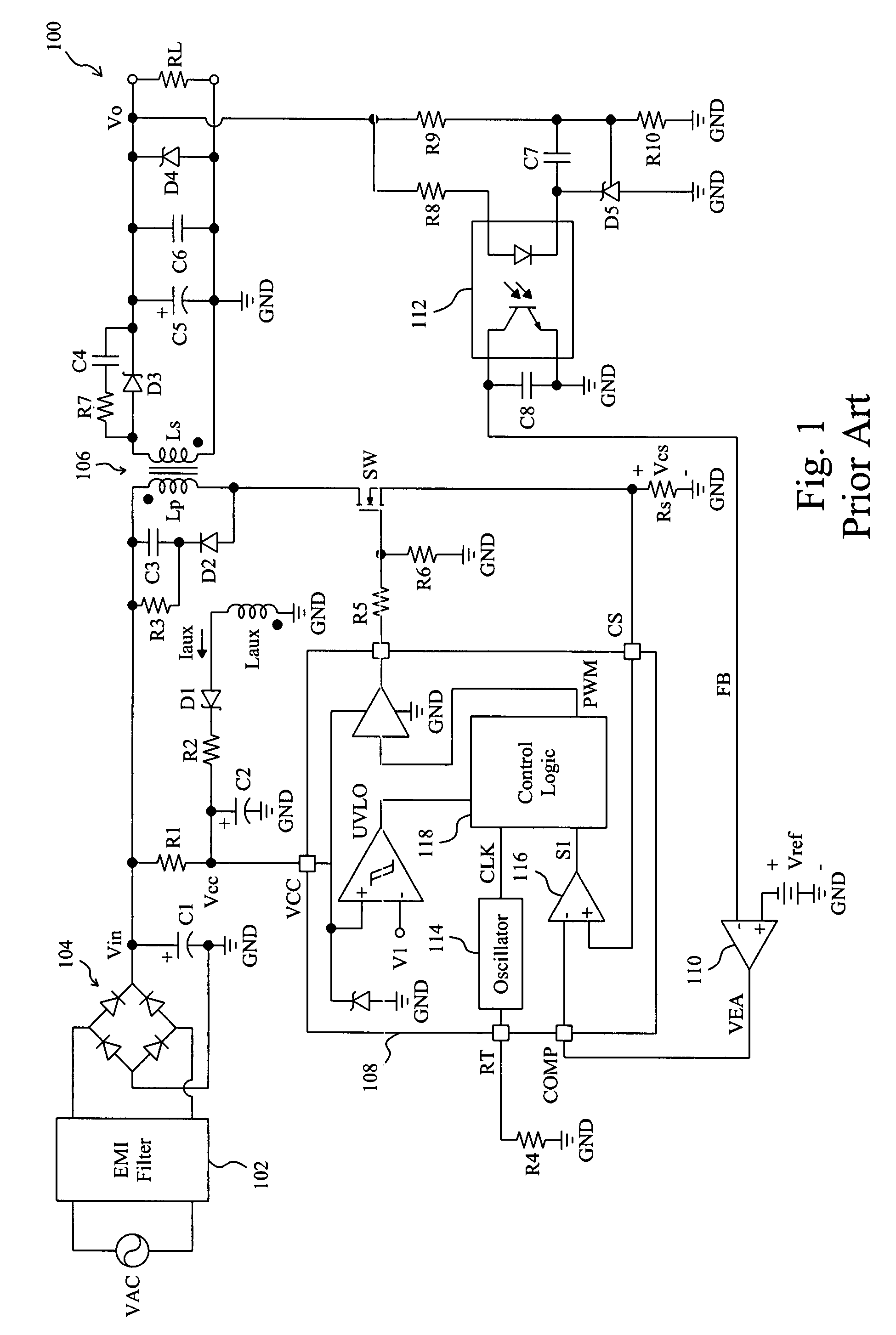 Light-load efficiency improving method and apparatus for a flyback converter