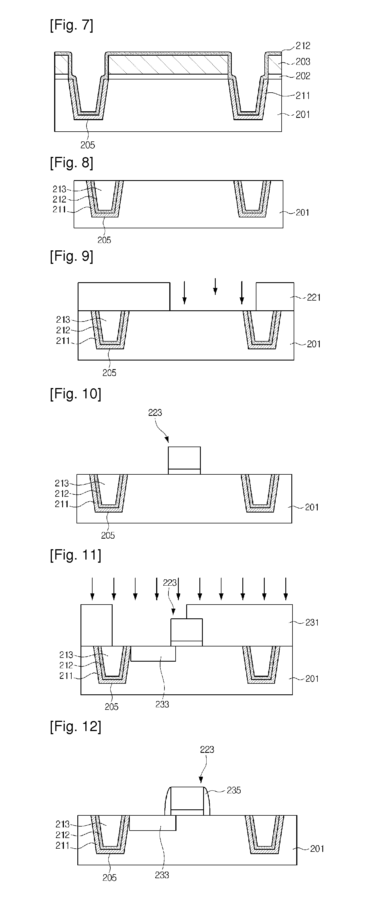 Shallow trench isolation structure having air gap, CMOS image sensor using the same and method of manufacturing CMOS image sensor