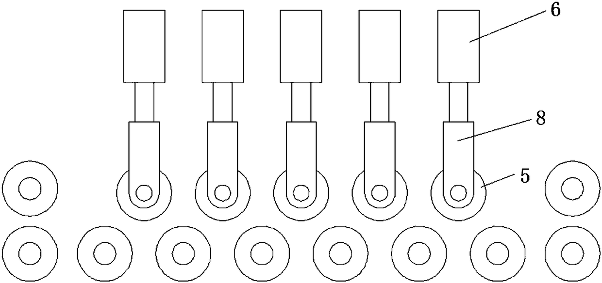 Transmission type squeeze-dewatering device