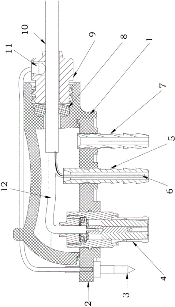 Ablation needle water tank sealing structure
