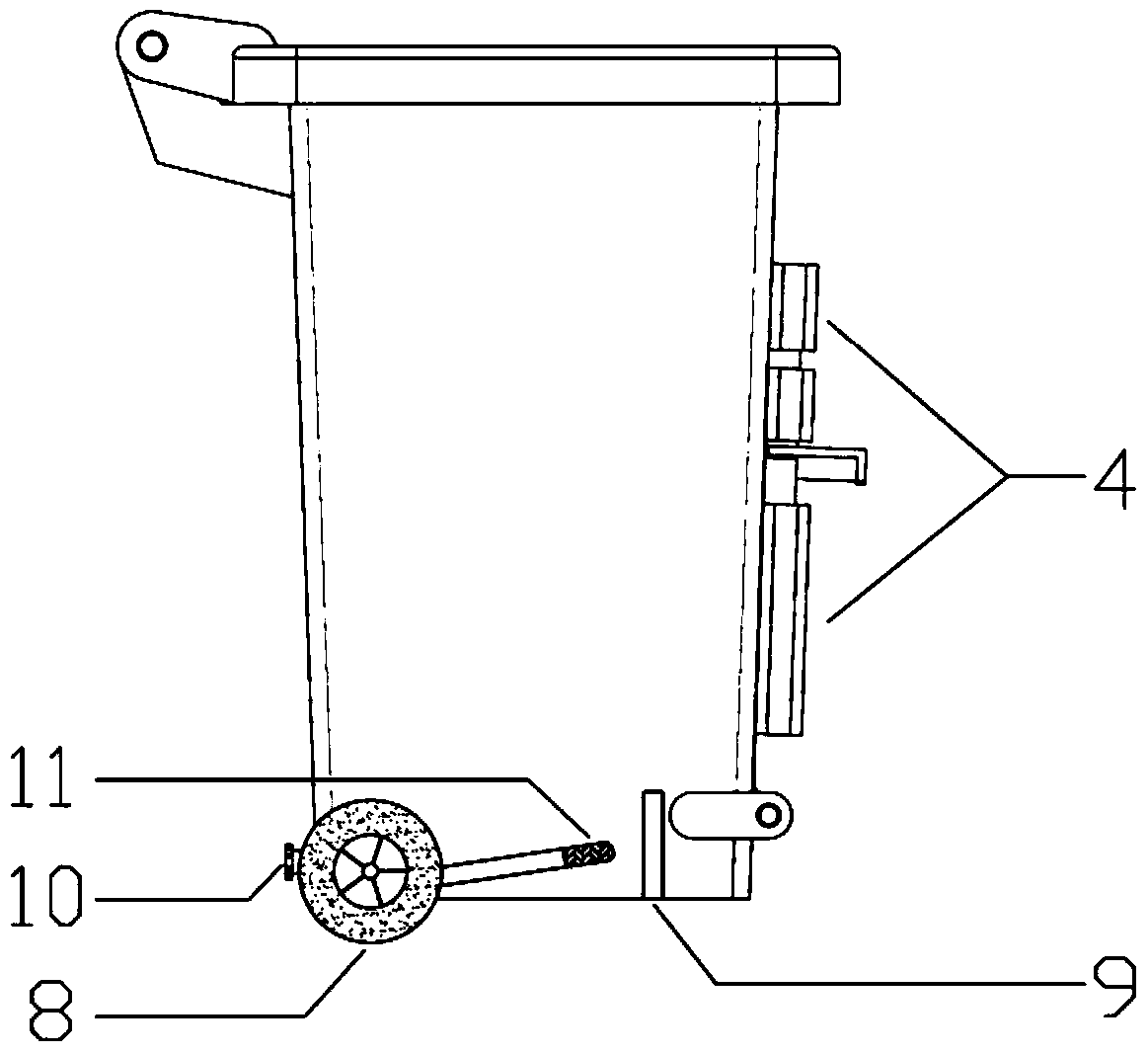 A kind of sorting garbage can that can be dumped conveniently