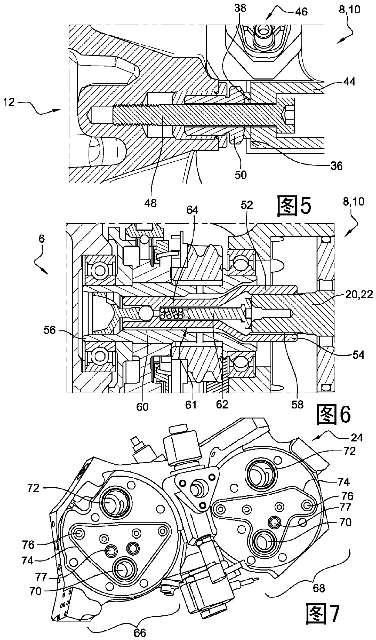 Mechanical transmissions with hydraulic presses for motor vehicles