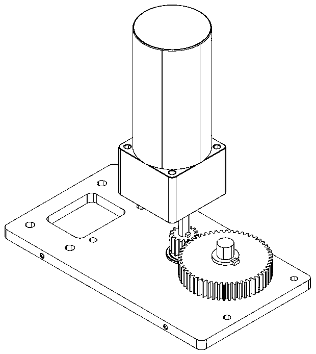 Motor driving structure suitable for small gate