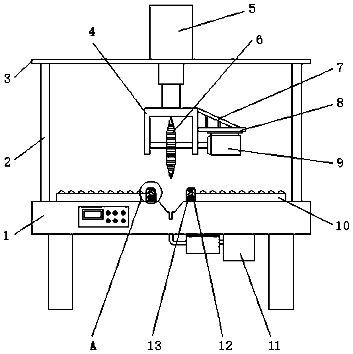 Continuous cutting device for copper-clad plate processing