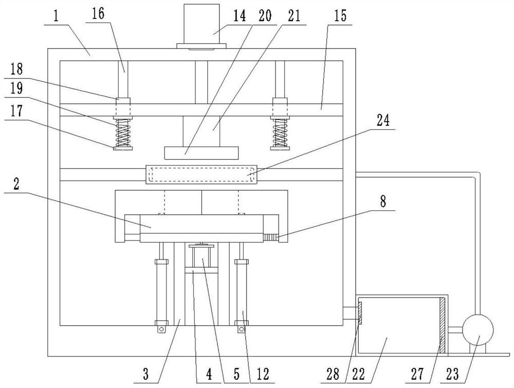 Aluminum alloy workpiece extrusion forming device