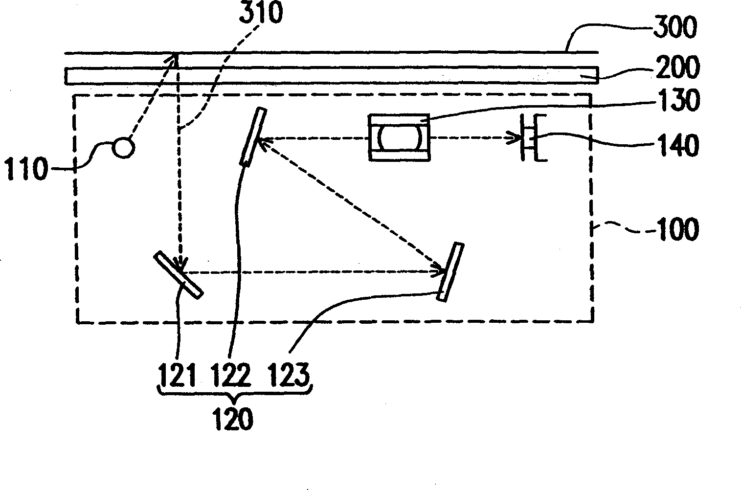 Light path folding apparatus