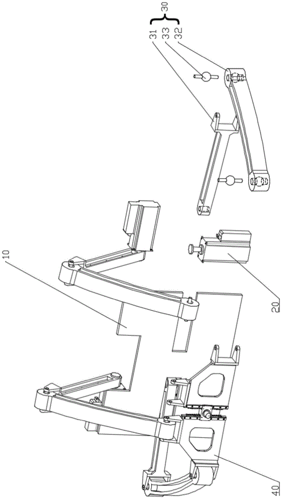 Fruit picking device based on non-uniform parallel mechanism