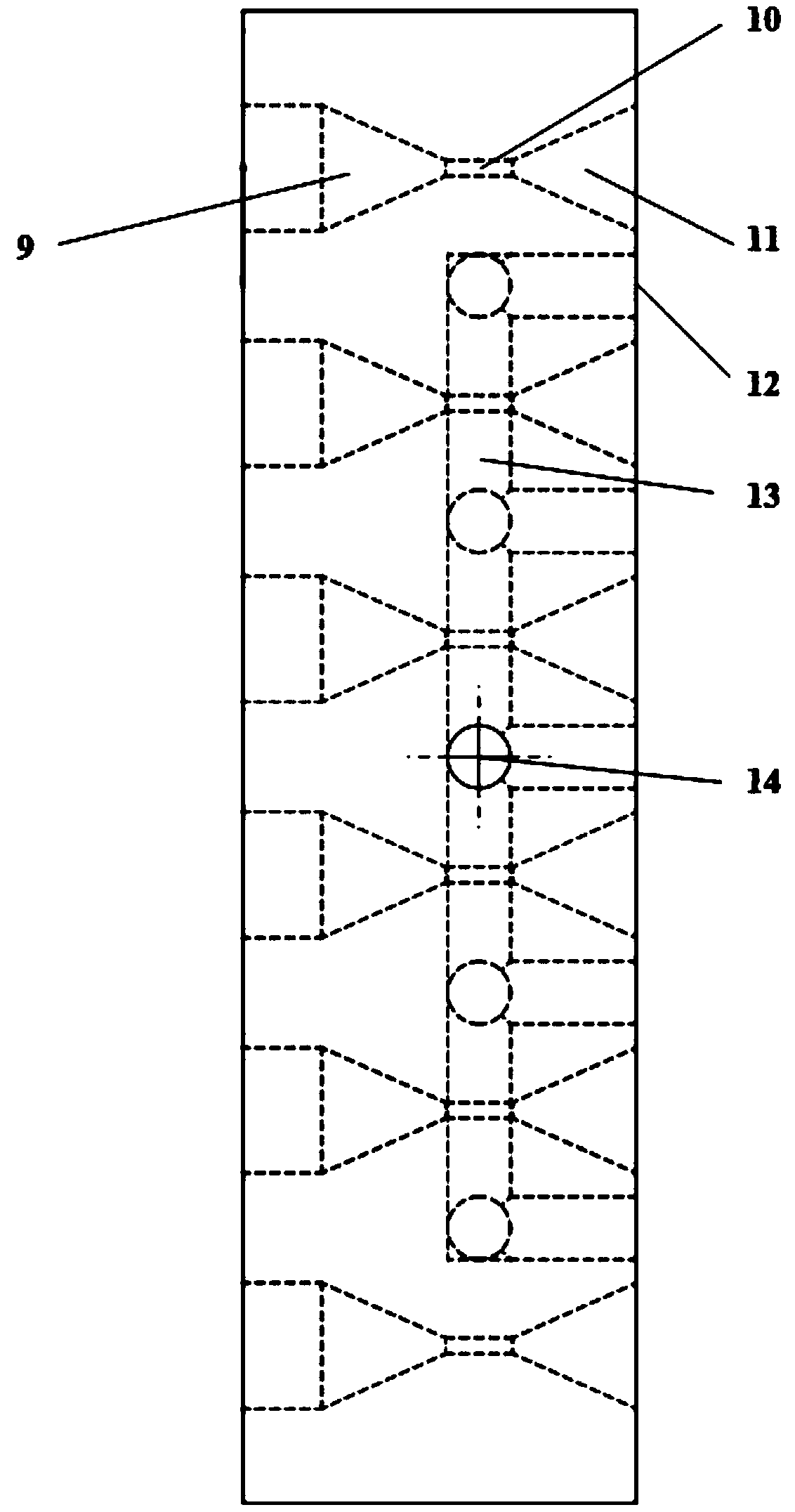 Low-power material separation and transmission direct methanol fuel cell and working method thereof