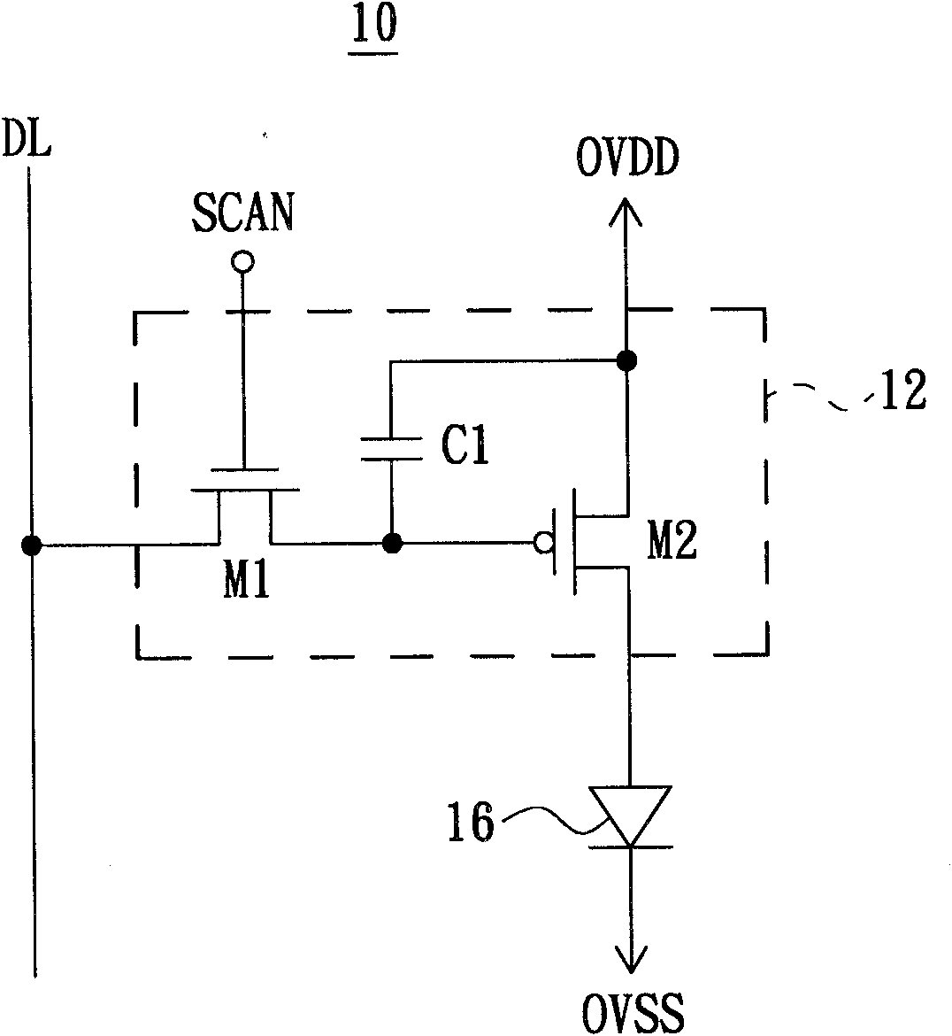 Drive circuit for current drive element and drive method