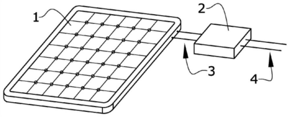 Diagnostic module of a photovoltaic panel