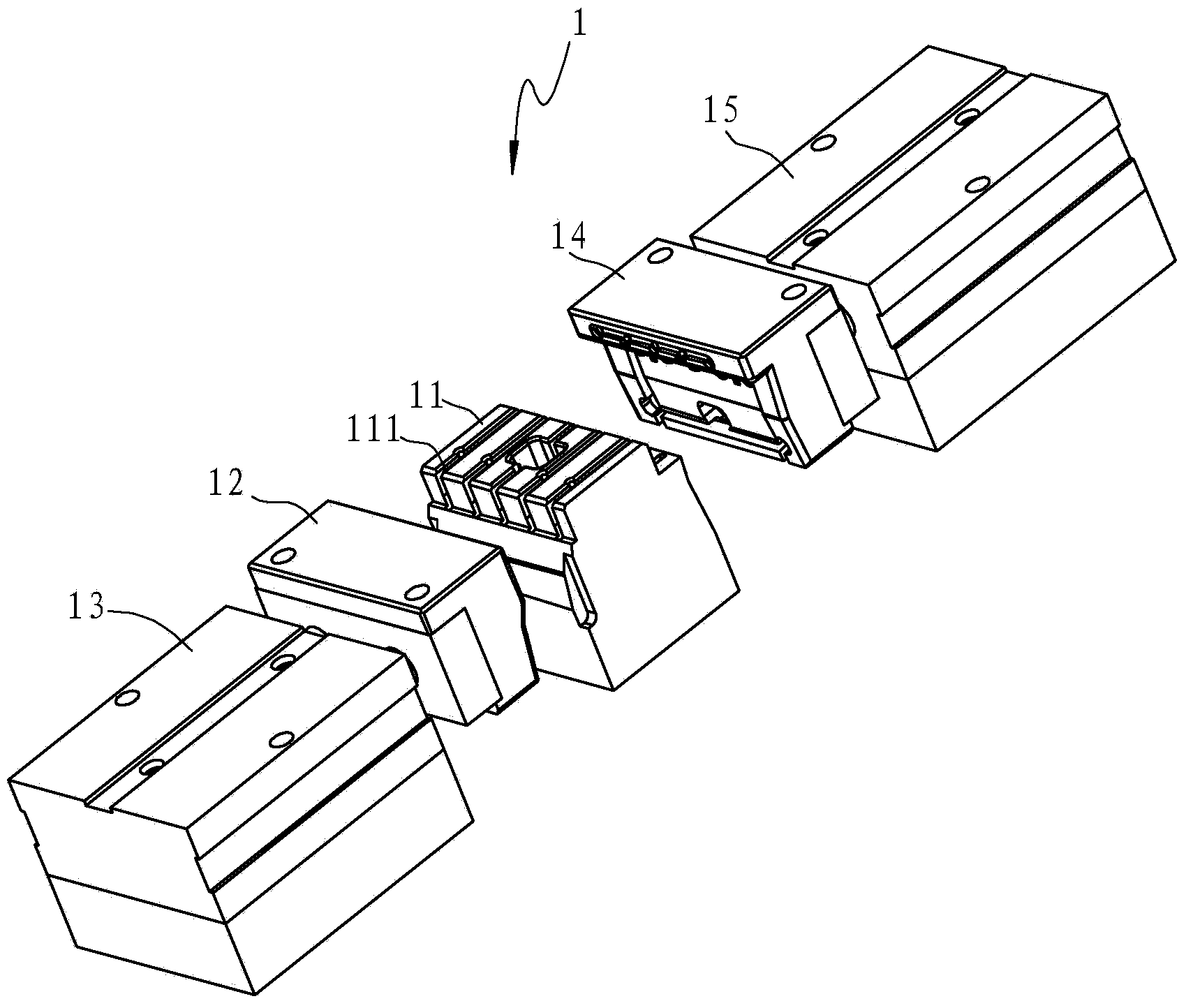 Automobile air conditioner air outlet assembly assembling and detecting device
