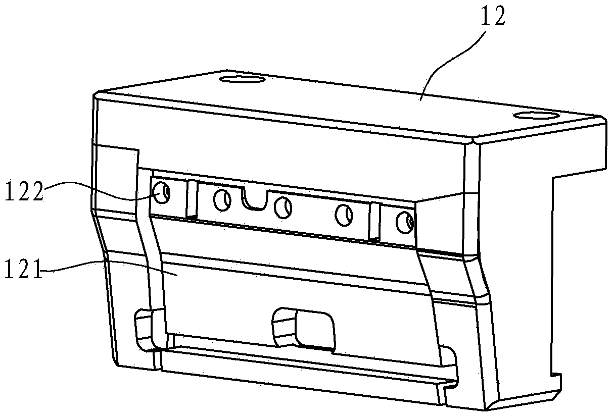 Automobile air conditioner air outlet assembly assembling and detecting device