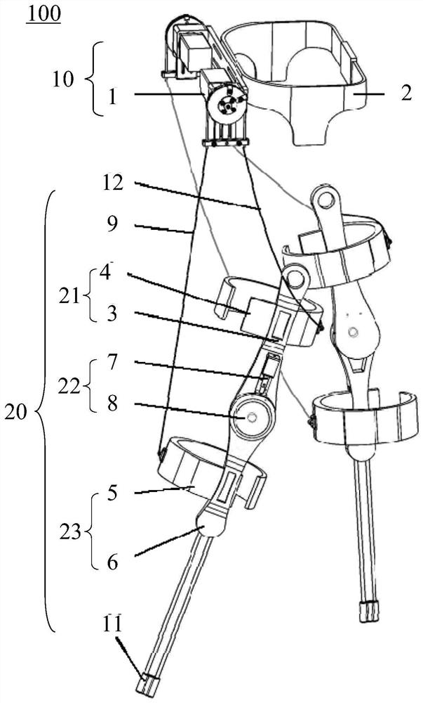 Multi-joint rigid-flexible combined assistance lower limb exoskeleton