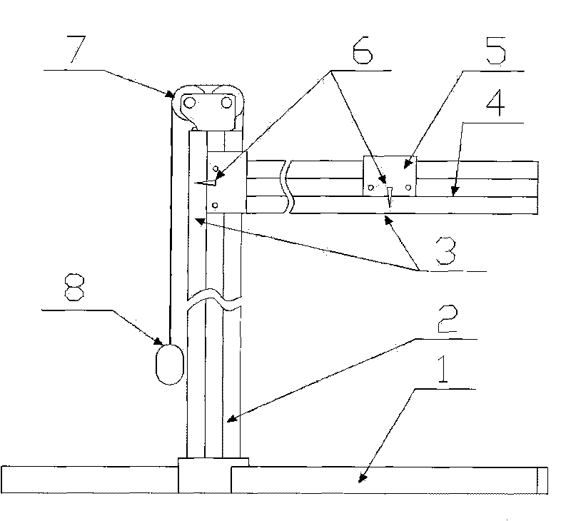 Sound intensity testing bracket