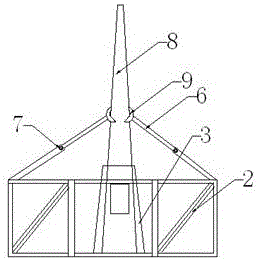 Single-pipe communication tower valve base