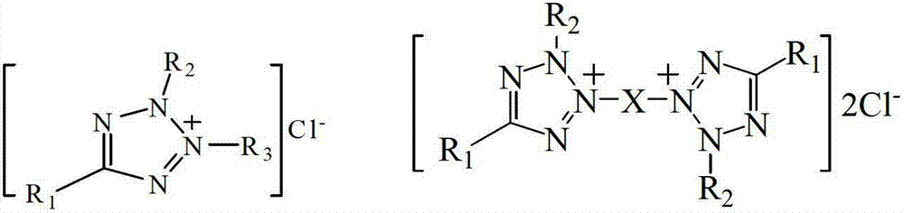 Preparation method of biochemical detection reagent of chlorinated tetrazolium salts