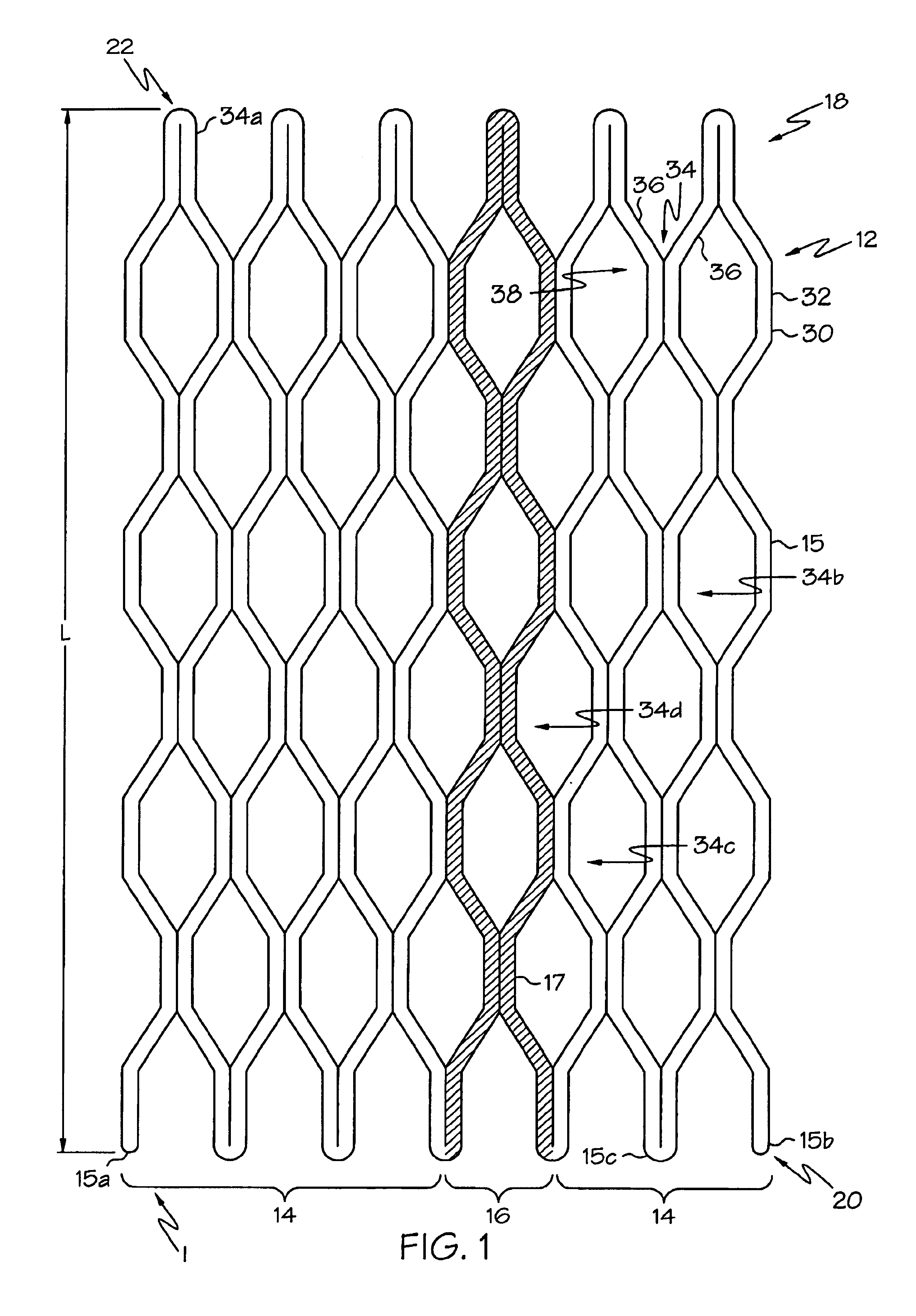 Combination self-expandable, balloon-expandable endoluminal device