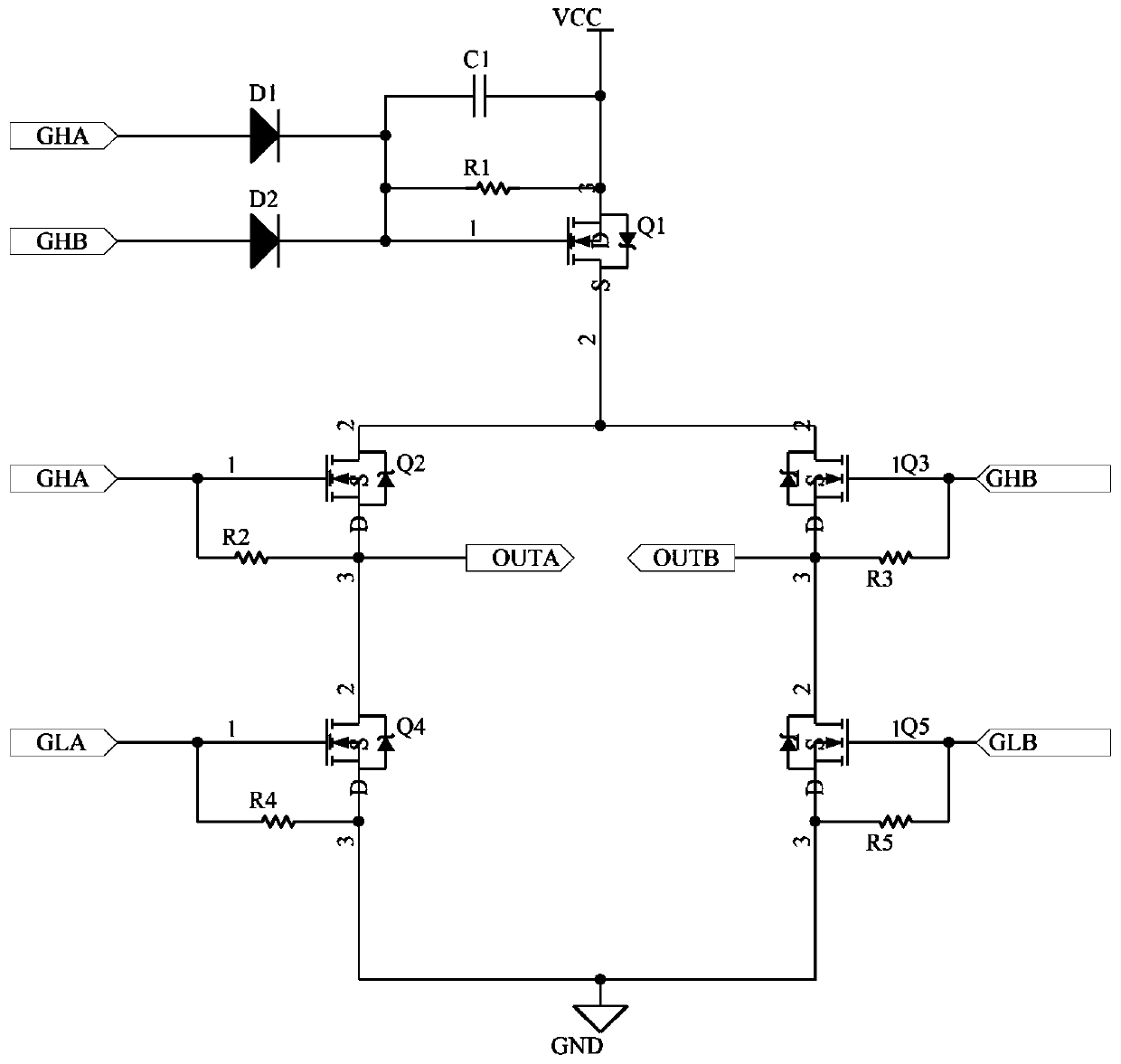 Anti-reverse circuit of bridge drive circuit