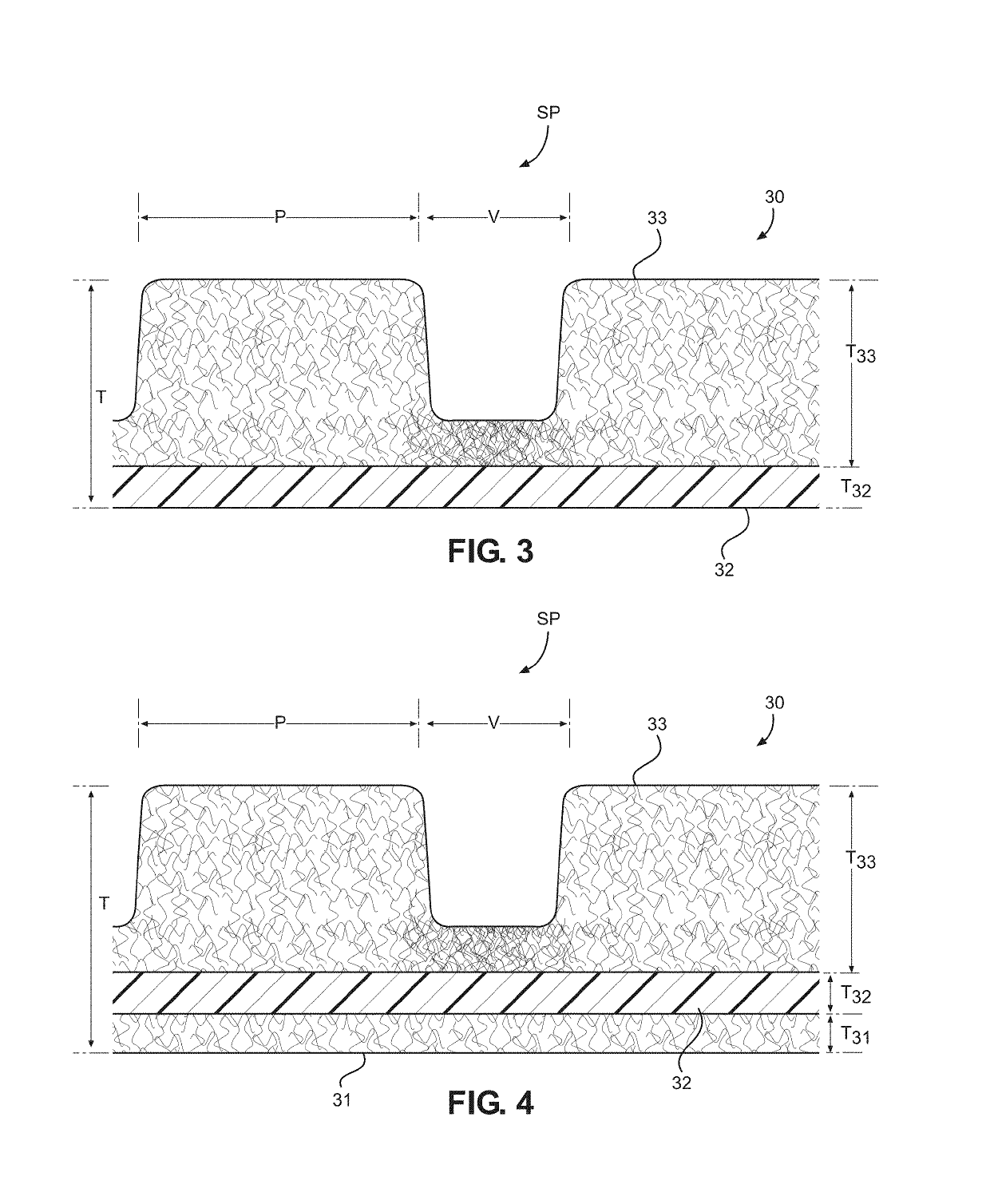 Containment material with structured felt surface