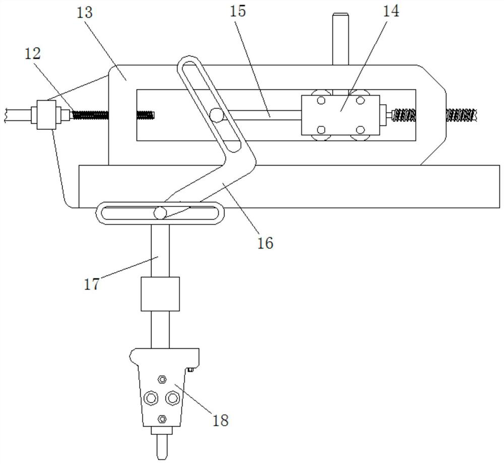 Intelligent manufacturing rail pressing plate bolt assembling device capable of positioning