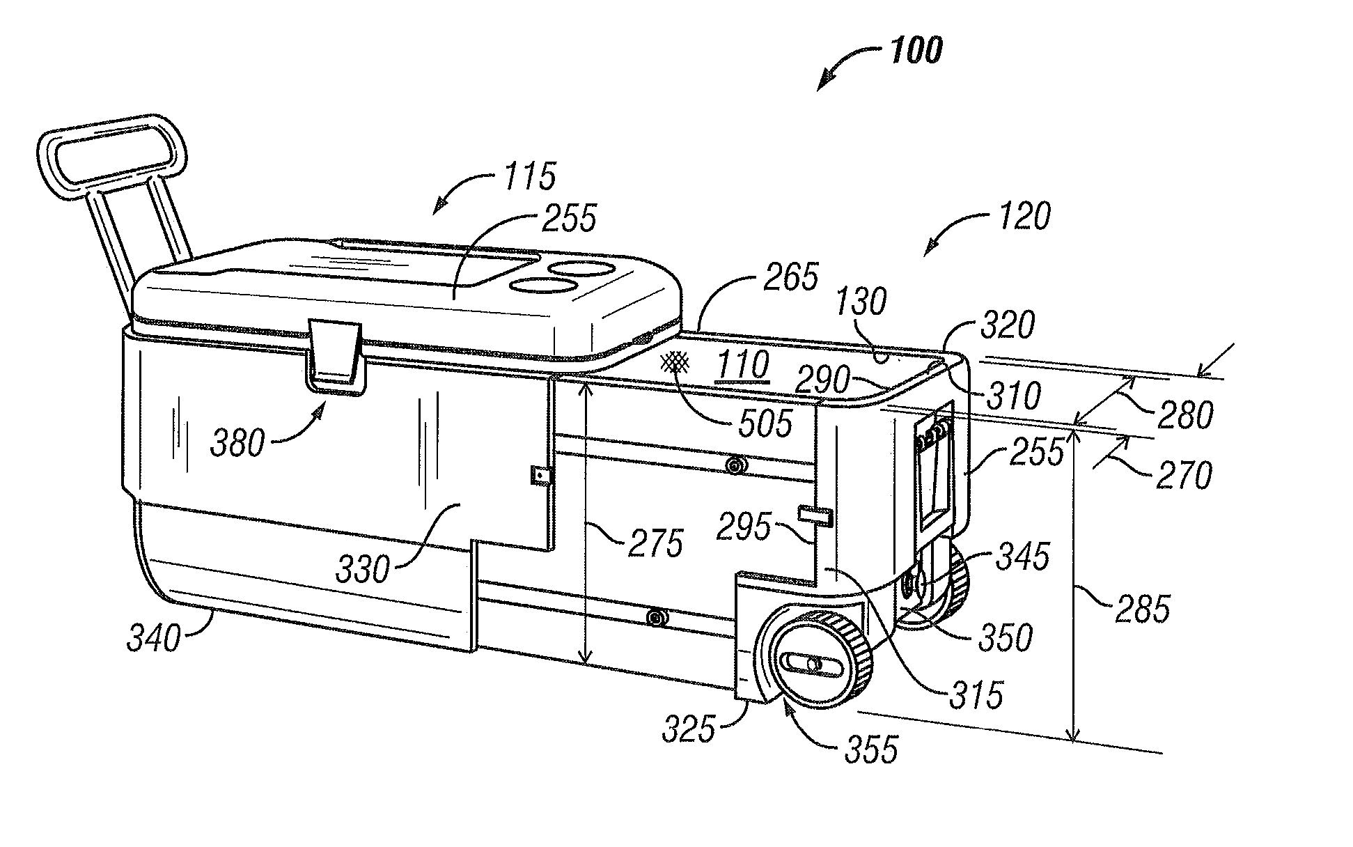 Portable Cooler Having an Extendable Drawer System