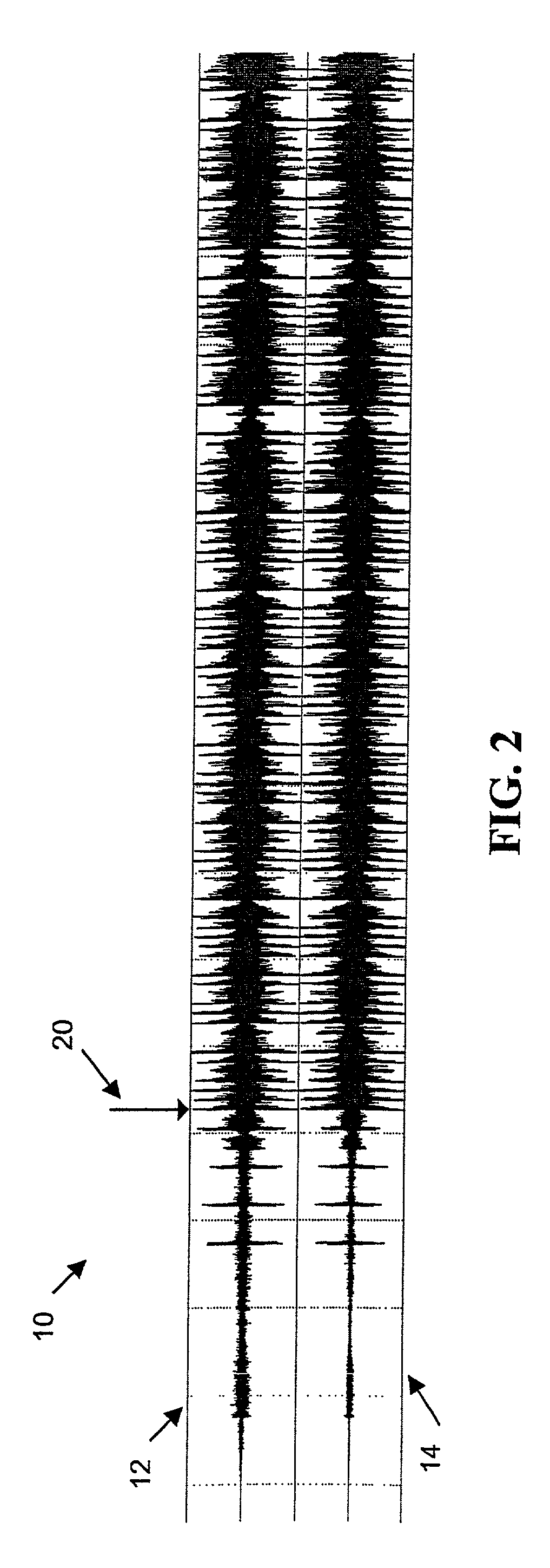 System for and method of determining the period of recurring events within a recorded signal