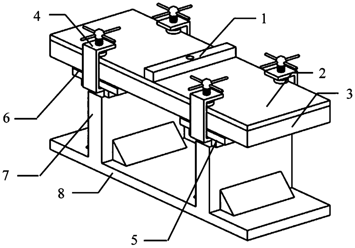Apparatus and method for fatigue cracking test of steel bridge deck pavement