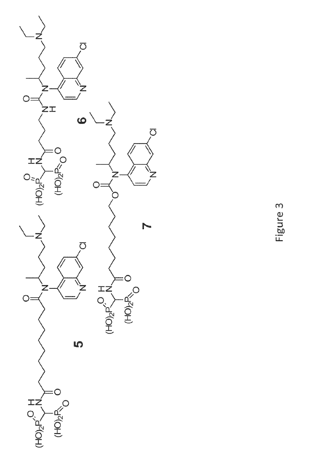 Phosphonate-Chloroquine Conjugates and Methods Using Same