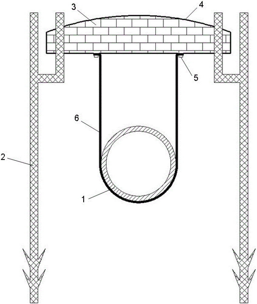 A method and device for preventing pipe body thawing and sinking in permafrost regions by using pontoon device