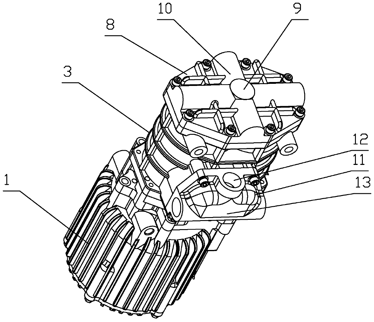 Hydrogen circulating pump with anti-icing structure