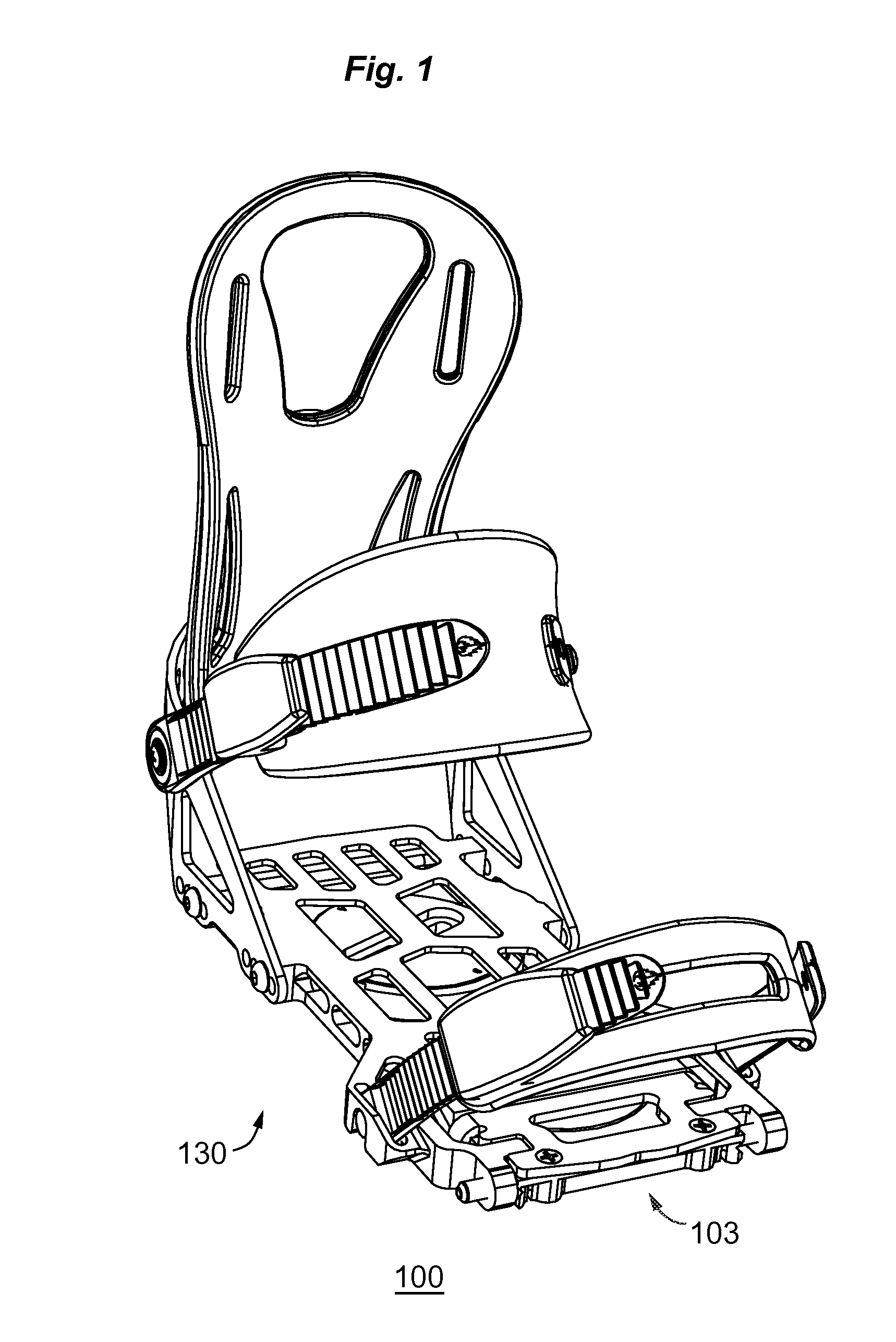 Boot Binding System with Foot Latch Pedal
