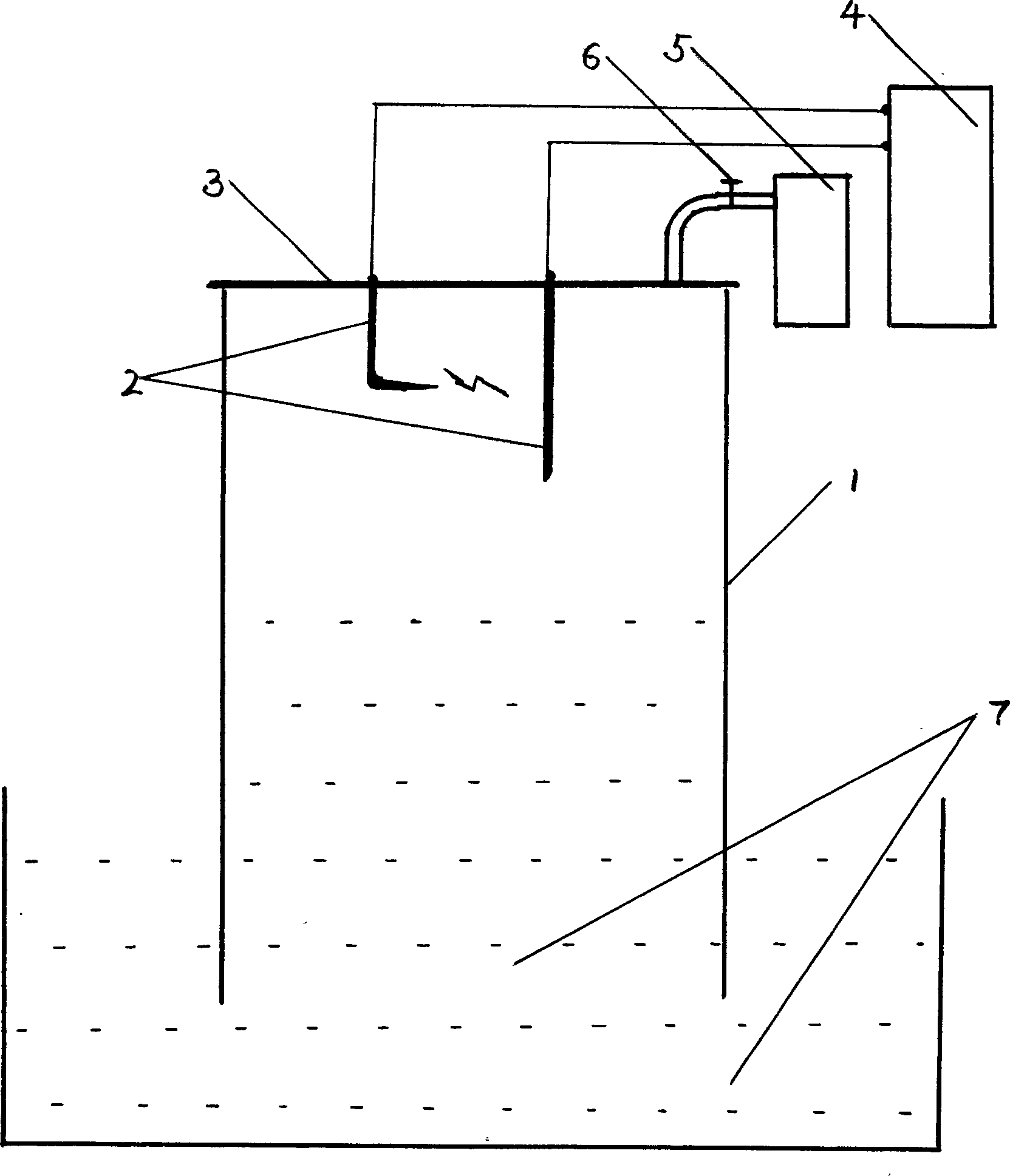 Testing apparatus for analyzing atmospheric strong convection meteorological phenomena