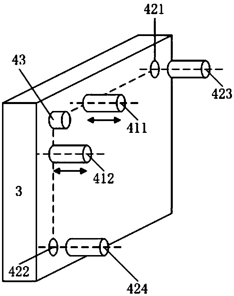 Array zeroing high-precision laser large working distance self-collimation device and method