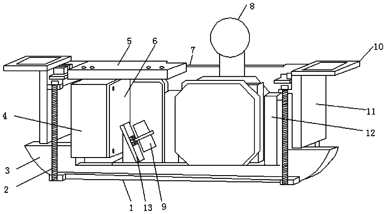 Small online roll gap measuring instrument structure