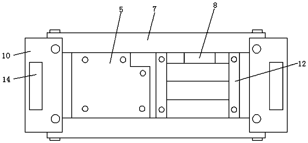 Small online roll gap measuring instrument structure