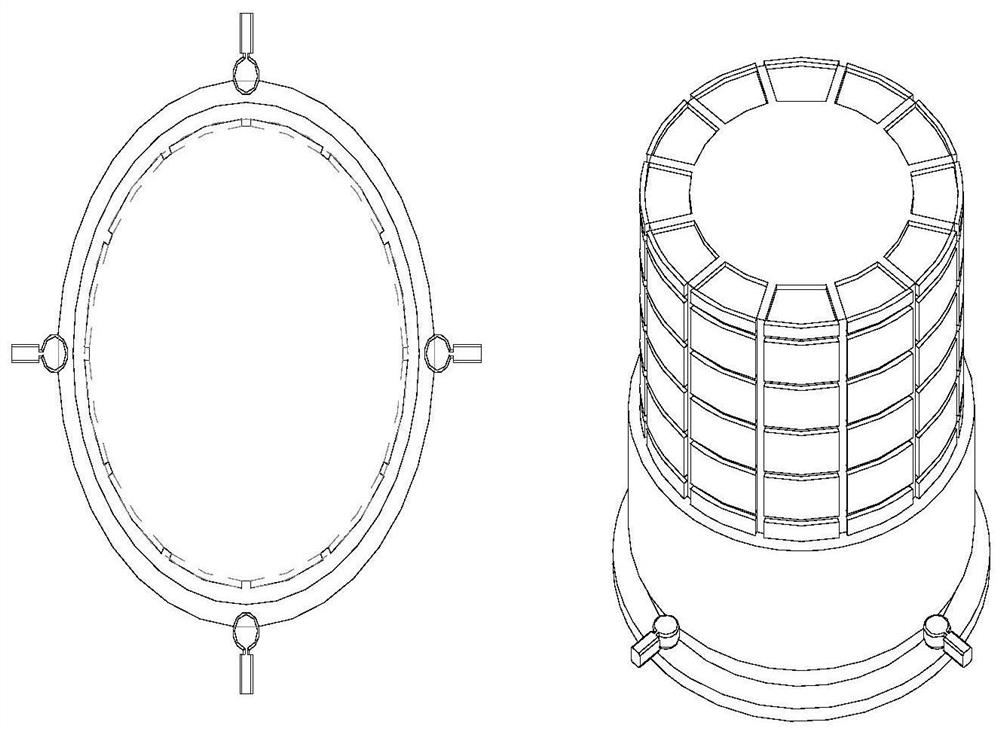 Storage tank barrel section integrated forming method and integrated storage tank barrel section
