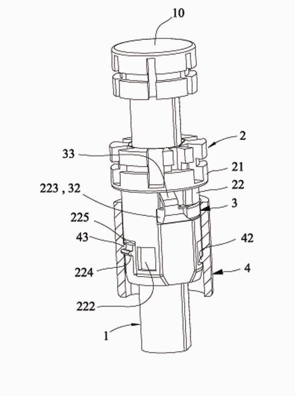 Lower-nest clipping structure of umbrella